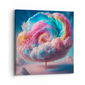 Impression sur toile - Image sur toile - Le rêve d'un parc d'attractions - 30x30 cm