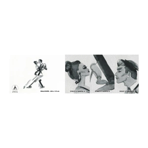 Échantillon de Papier Peint Premium Sand - En un battement - Tango, Danse, Danseur - 100x30 cm