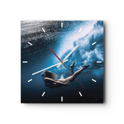 Horloge murale - Pendule murale - Sirène moderne - 40x40 cm