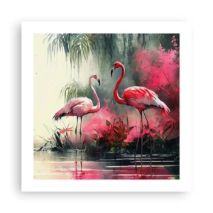 Affiche - Poster - Une leçon de grâce naturelle - 50x50 cm