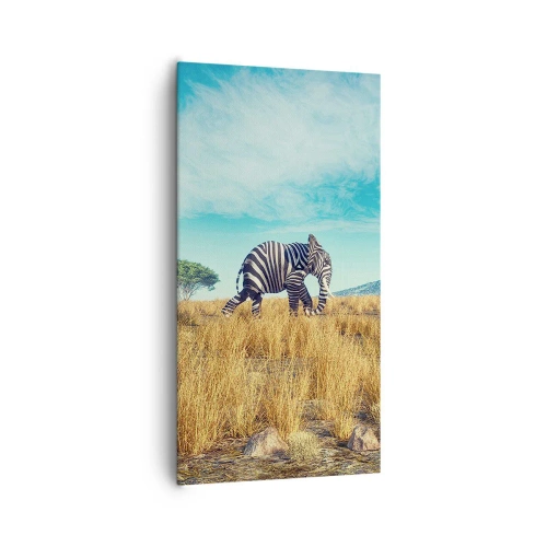 Impression sur toile - Image sur toile - Le gris n'est déjà plus à la mode - 65x120 cm