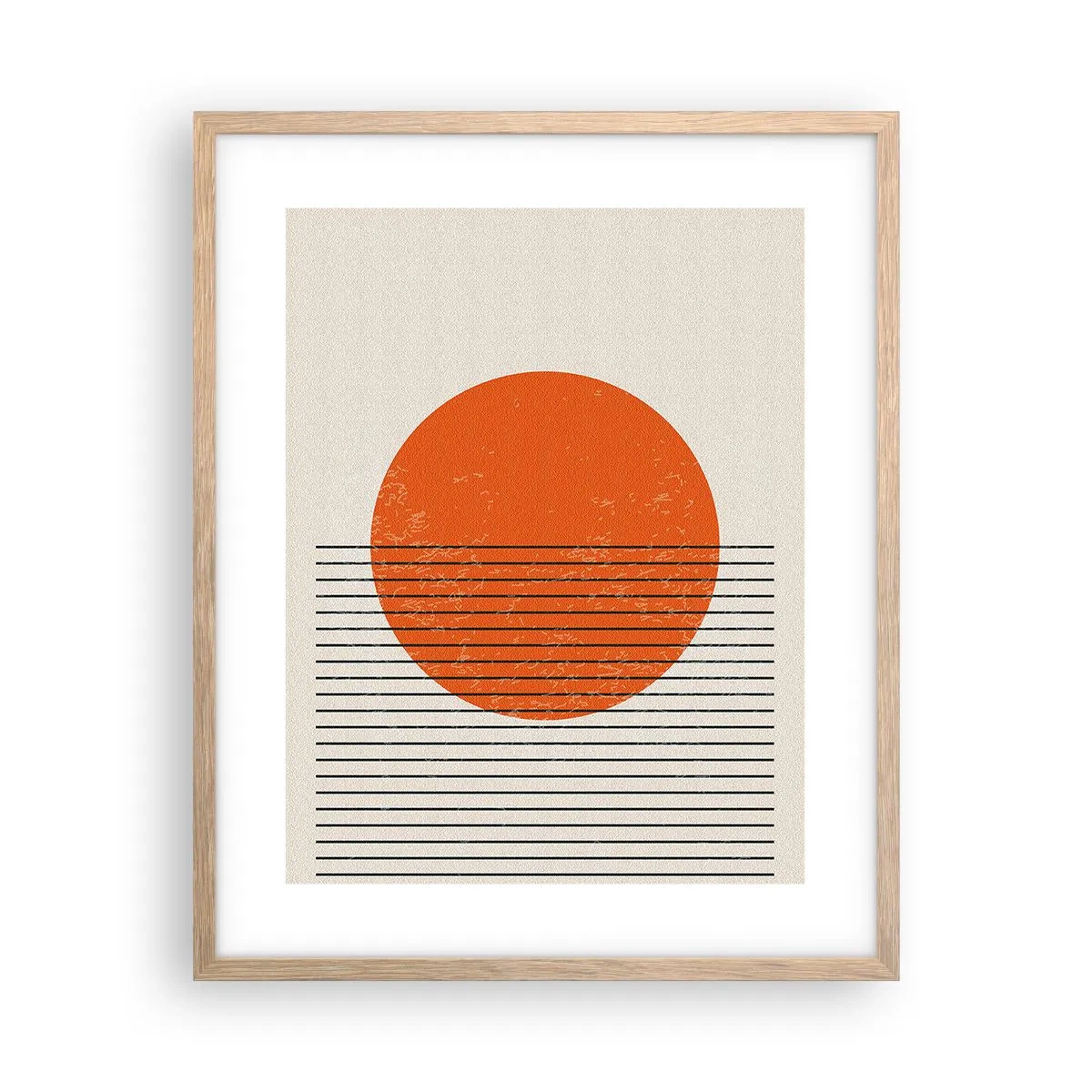 Affiche dans un chêne clair - Poster - Toujours le soleil - 40x50 cm