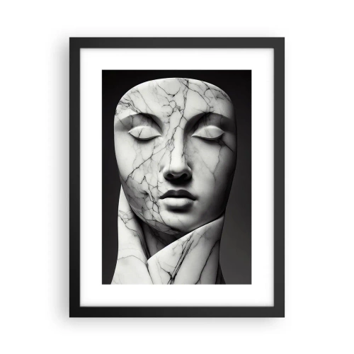 Affiche dans un cadre noir - Poster - Marmurowe kształty - 30x40 cm
