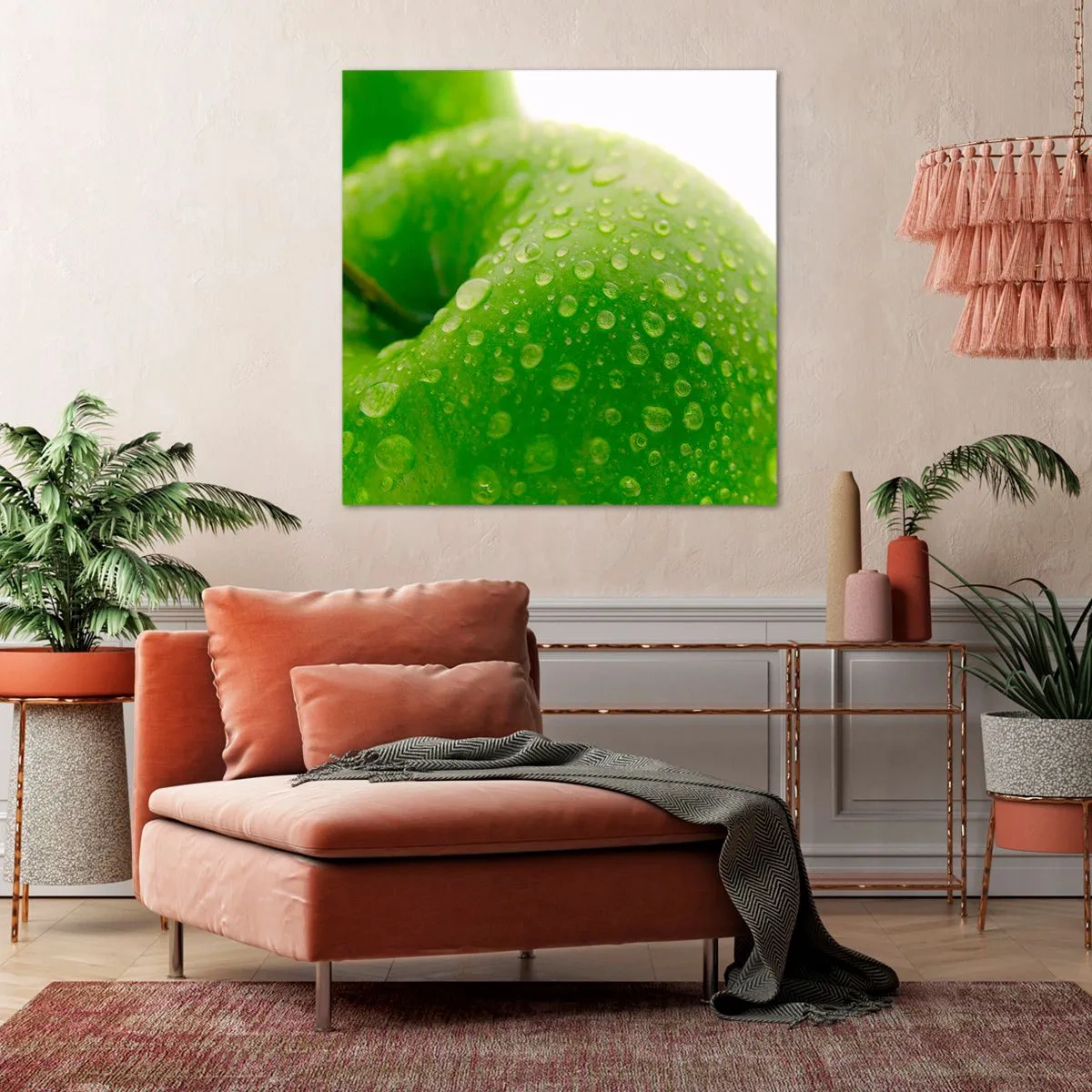 Impression sur toile - Image sur toile - Fraîcheur de verdure fraîche - 70x70 cm