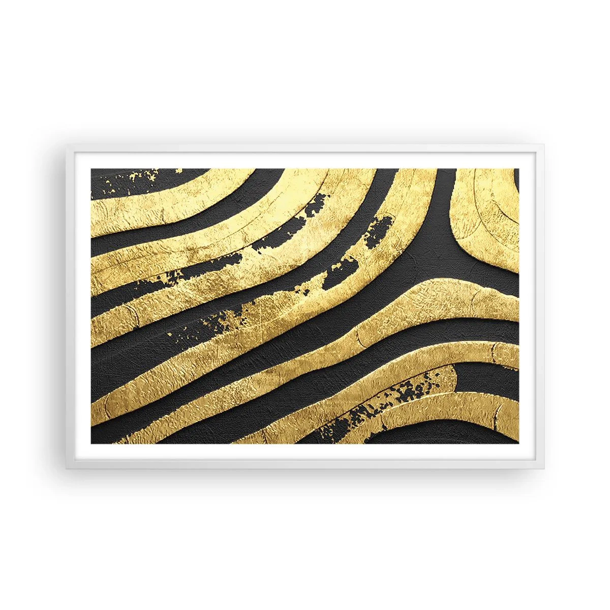 Affiche dans un cadre blanc - Poster - Tout coule - 91x61 cm