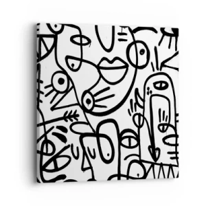 Impression sur toile - Image sur toile - Visages et mirages - 40x40 cm