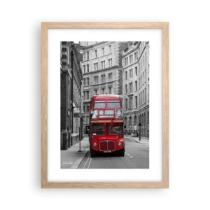 Affiche dans un chêne clair - Poster - La vie de tous les jours ne doit pas être grise - 30x40 cm