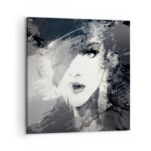 Impression sur toile - Image sur toile - Derrière un voile gris - 60x60 cm