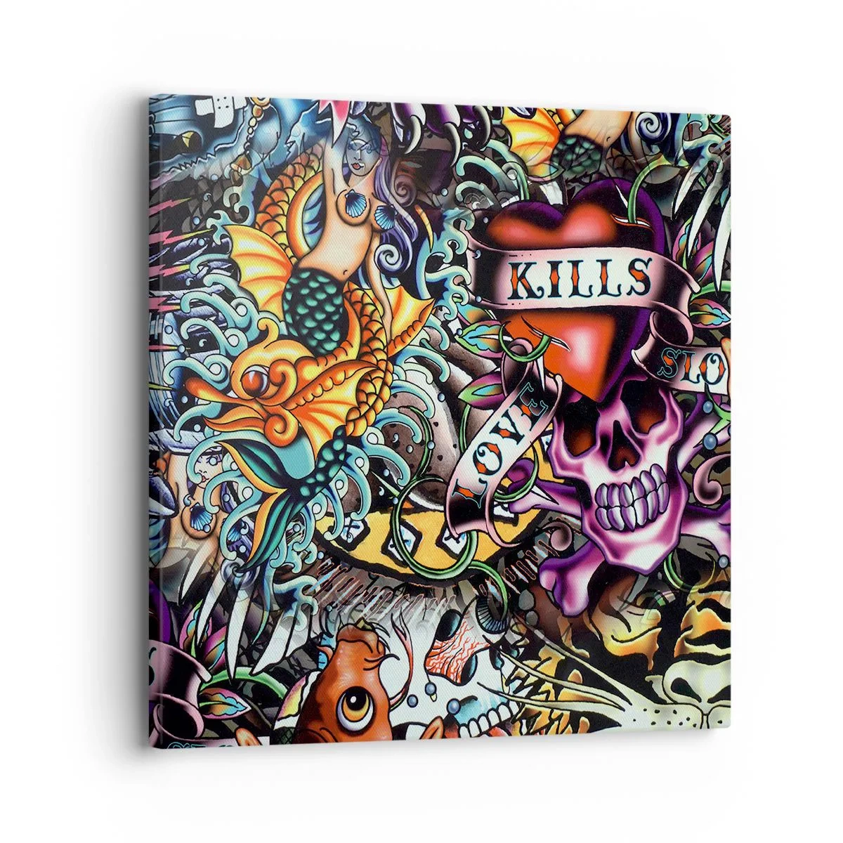 Impression sur toile - Image sur toile - Le rêve du tatoueur - 30x30 cm