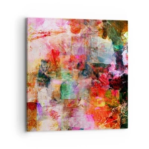 Impression sur toile - Image sur toile - Un voyage à travers les roses - 70x70 cm