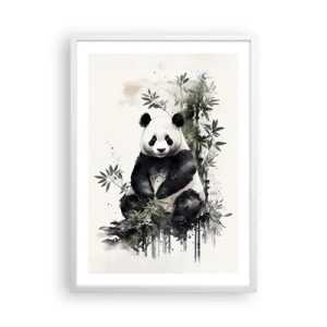 Affiche dans un cadre blanc - Poster - Salutations de Chine - 50x70 cm