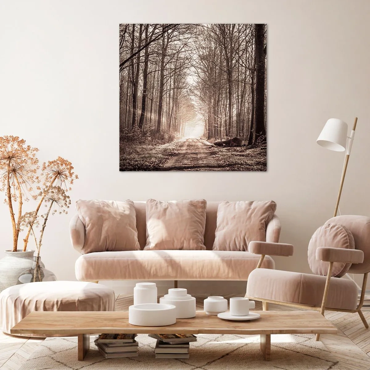 Impression sur toile - Image sur toile - Cathédrale de la forêt - 40x40 cm