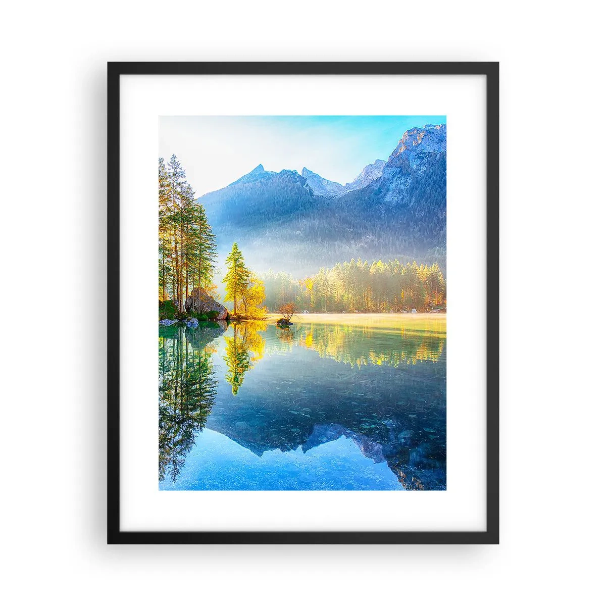 Affiche dans un cadre noir - Poster - Majesté et douceur - 40x50 cm