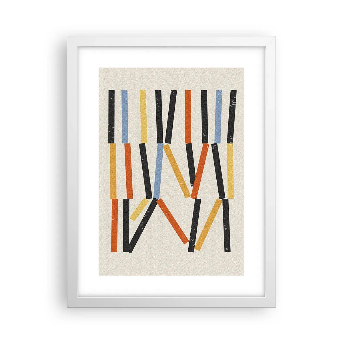Affiche dans un cadre blanc - Poster - Composition de niveaux - 30x40 cm
