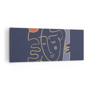 Impression sur toile - Image sur toile - En réflexion - 100x40 cm