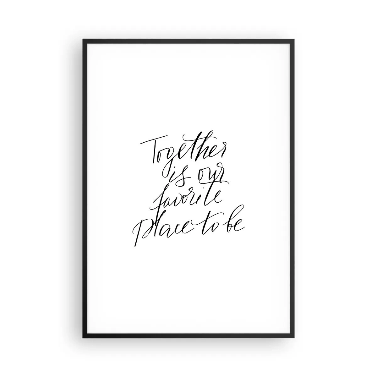 Affiche dans un cadre noir - Poster - Vous aussi vous le sentez? - 70x100 cm