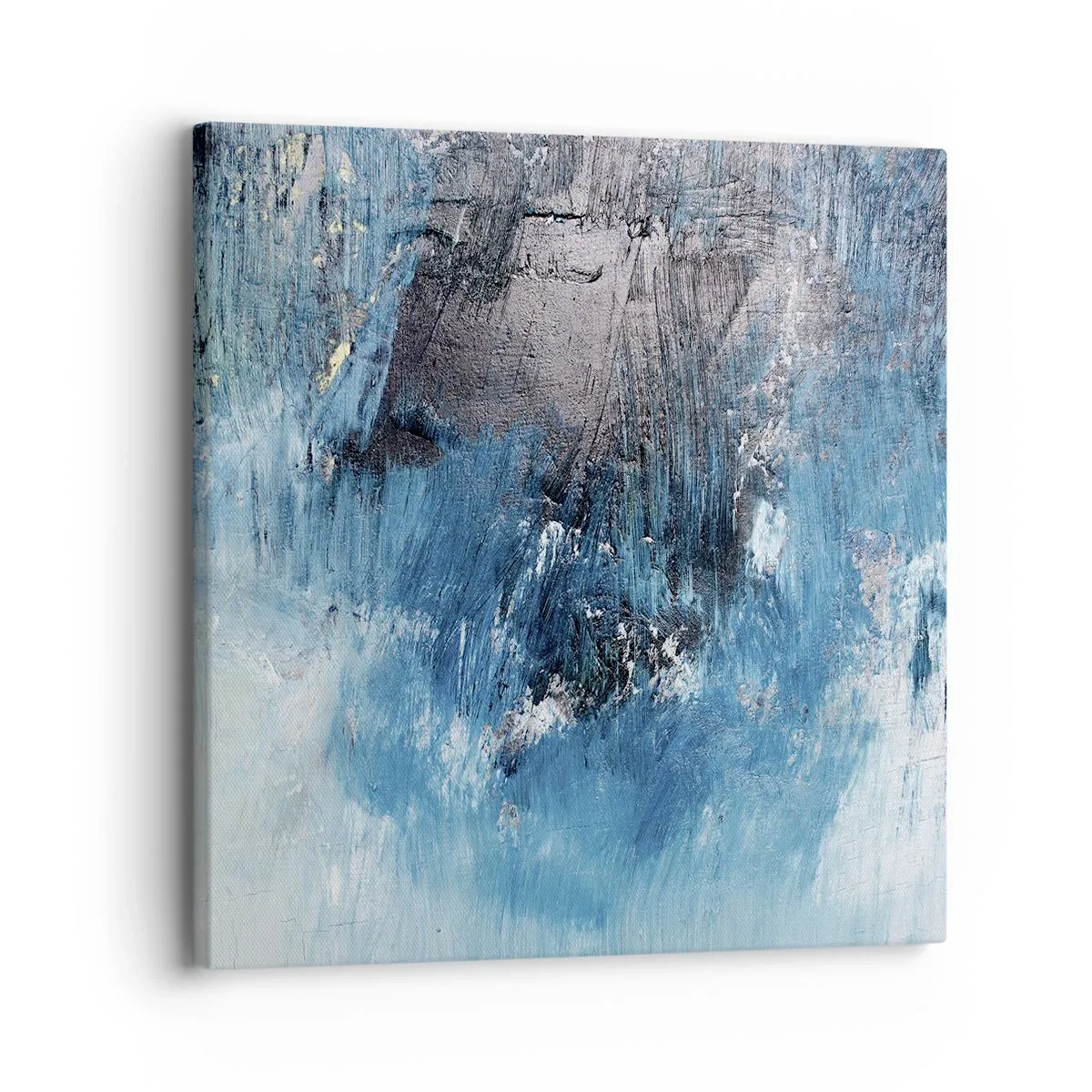 Impression sur toile - Image sur toile - Rhapsodie en bleu - 30x30 cm