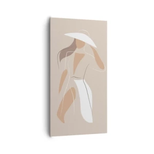 Impression sur toile - Image sur toile - Lea mode est un jeu - 65x120 cm