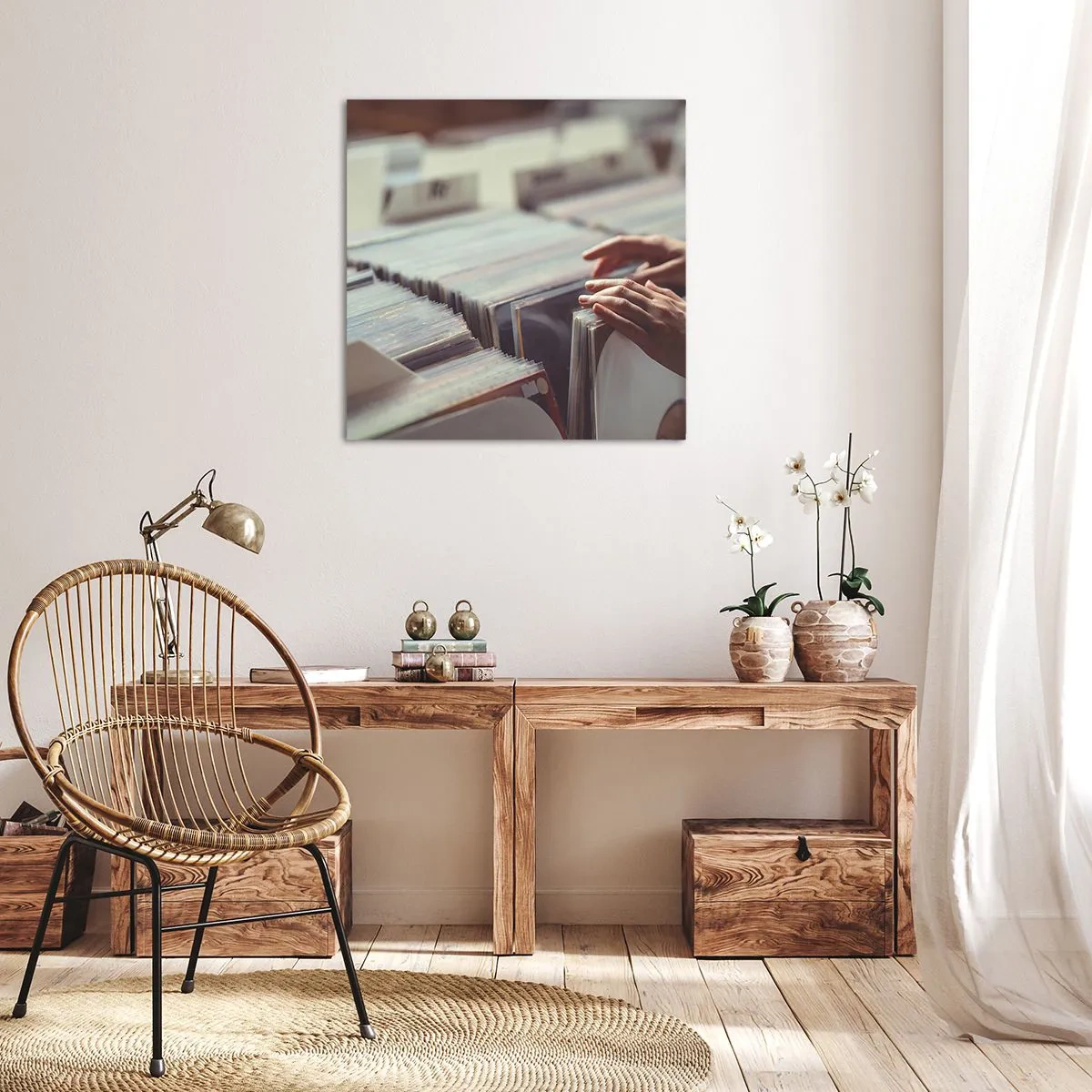 Impression sur toile - Image sur toile - A la recherche d'émotions - 30x30 cm