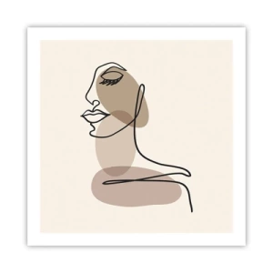 Affiche - Poster - Une certaine ligne de beauté - 60x60 cm