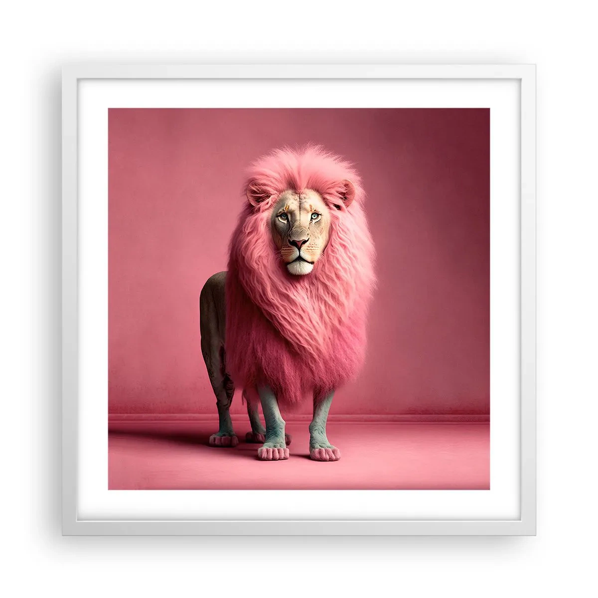 Affiche dans un cadre blanc - Poster - Et tu n'as plus peur - 50x50 cm