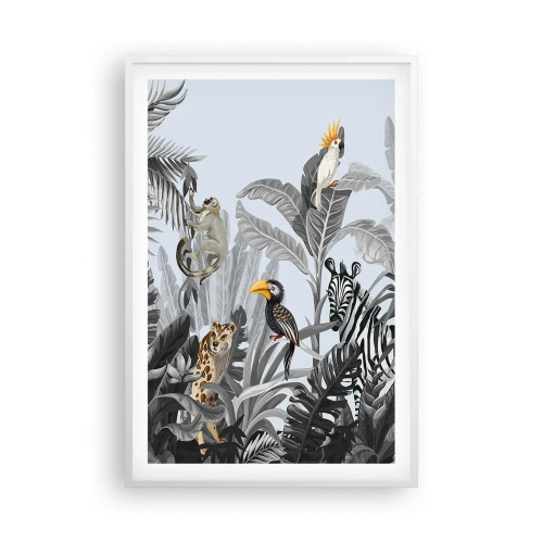 Affiche dans un cadre blanc - Poster - Conte de fées africain - 61x91 cm