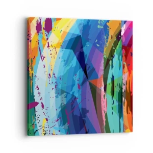 Impression sur toile - Image sur toile - Vertiges colorés - 40x40 cm