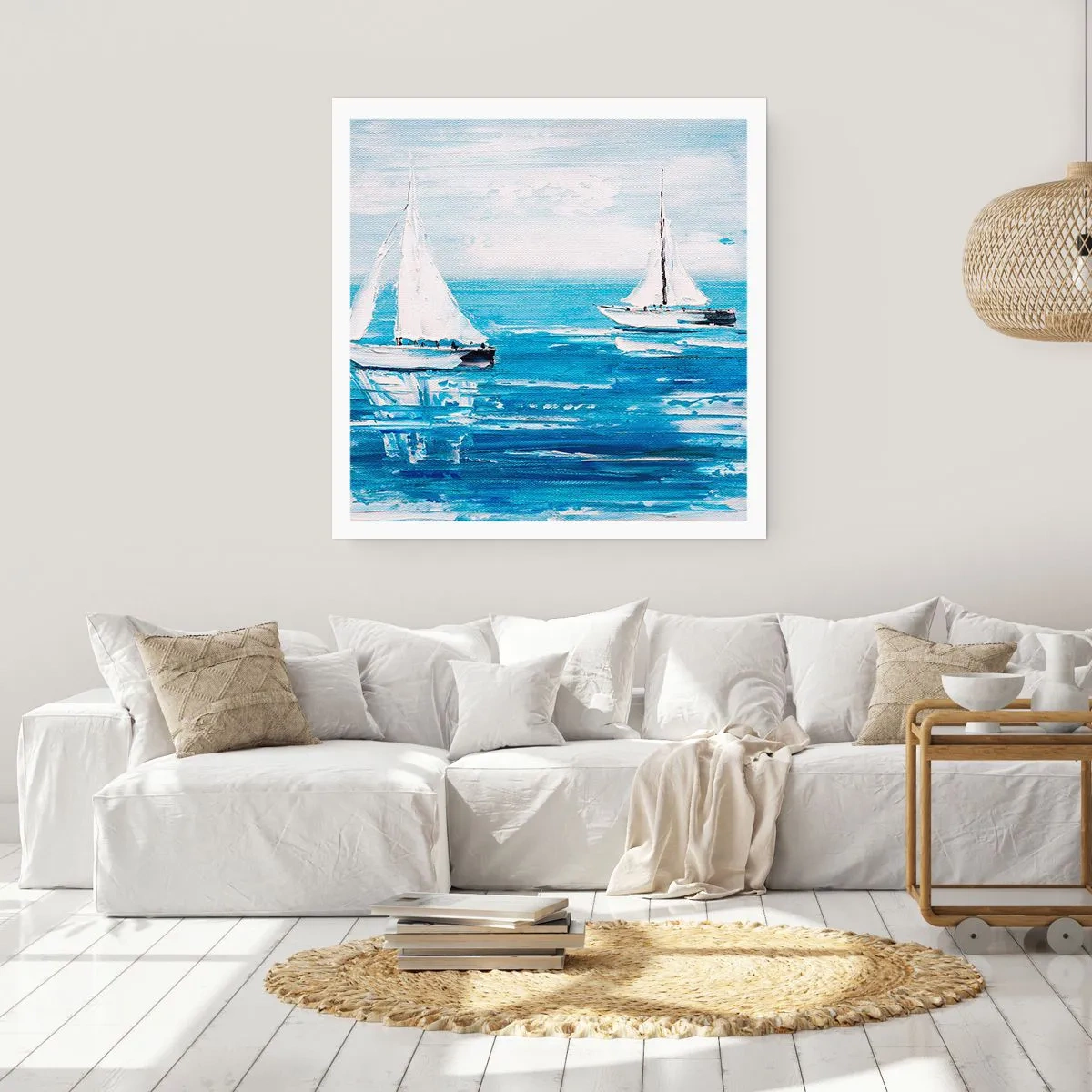 Affiche - Poster - Avec un ami à mes côtés - 30x30 cm