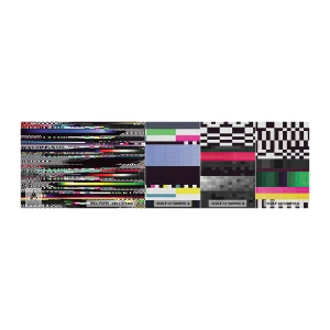 Échantillon de Papier Peint Premium Canvas - L'image de contrôle de la réalité - Abstraction, Morceau, Bruit numérique - 100x30 cm