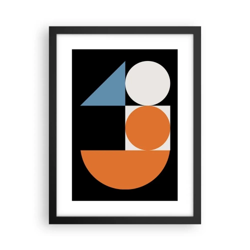 Affiche dans un cadre noir - Poster - Rangement de figures - 30x40 cm