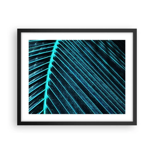 Affiche dans un cadre noir - Poster - Texture verte - 50x40 cm