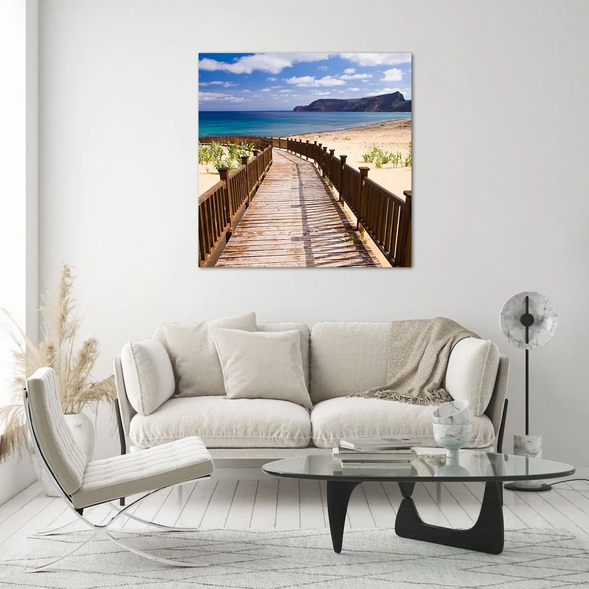 Impression sur verre - Image sur verre - Emmène-moi dans les îles du bonheur - 50x50 cm