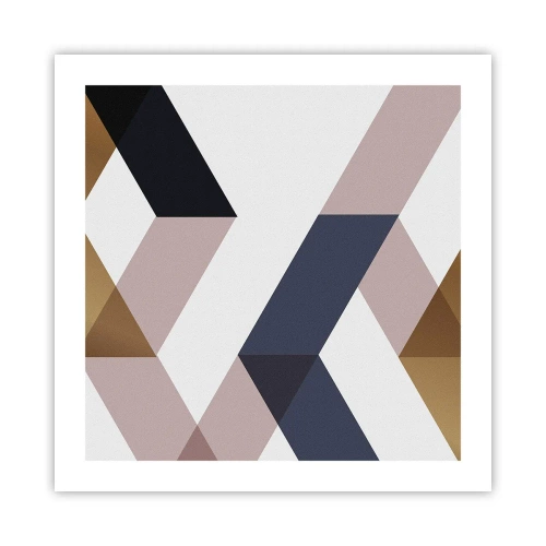 Affiche - Poster - Plats et angles - 50x50 cm