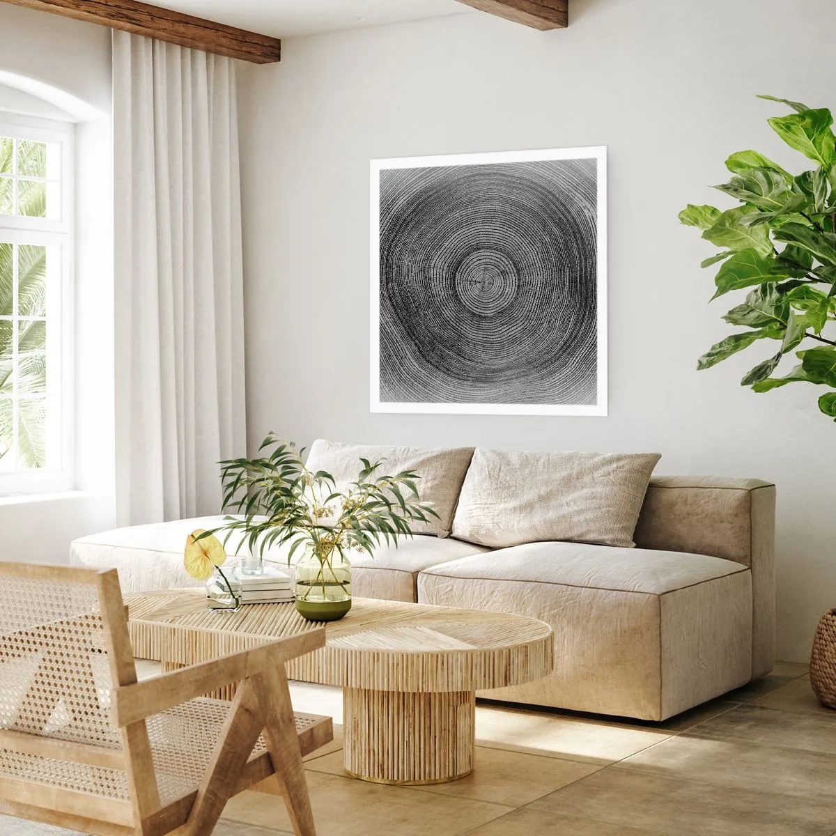 Affiche - Poster - Signe du temps - 30x30 cm