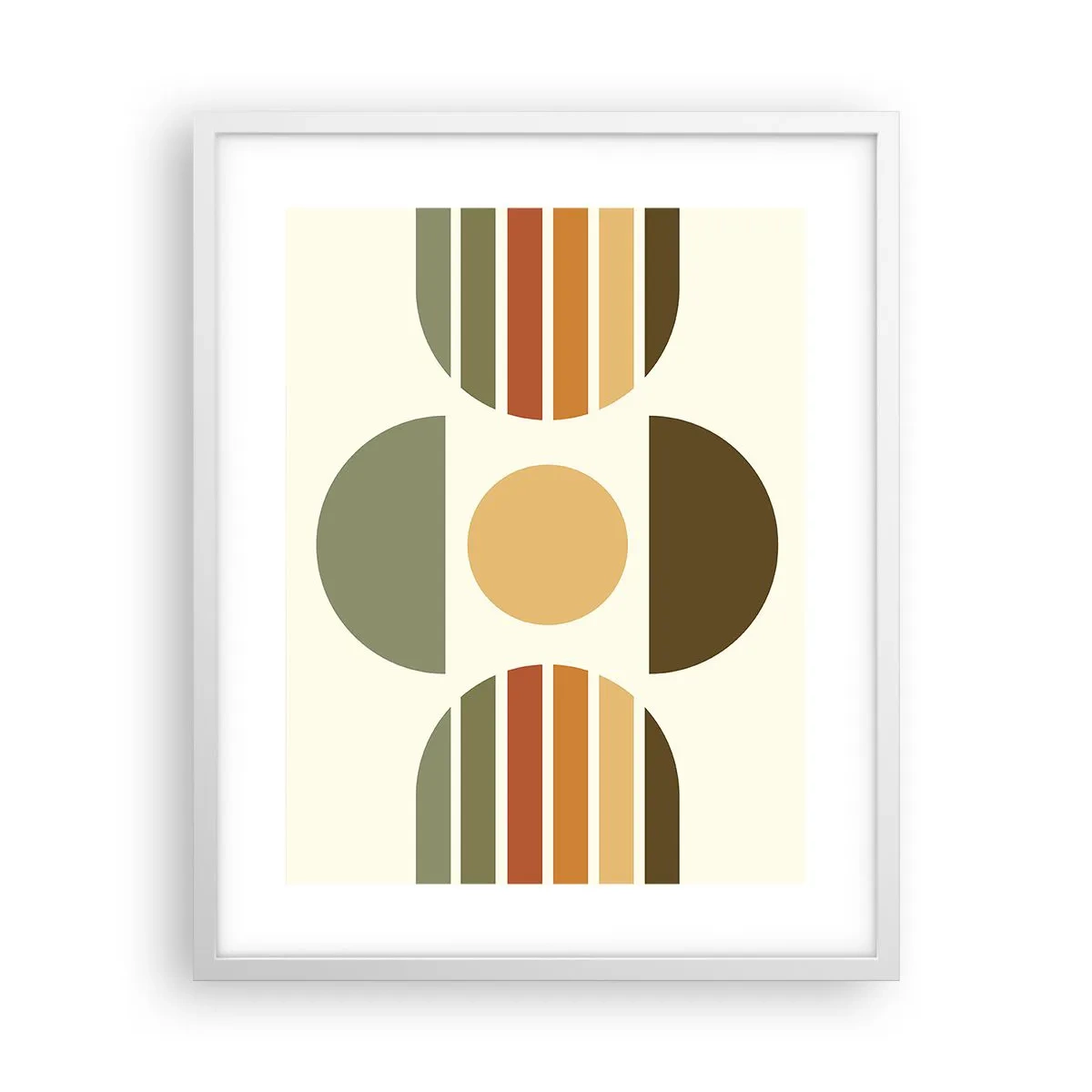 Affiche dans un cadre blanc - Poster - Dans les coulaurs de la terre - 40x50 cm