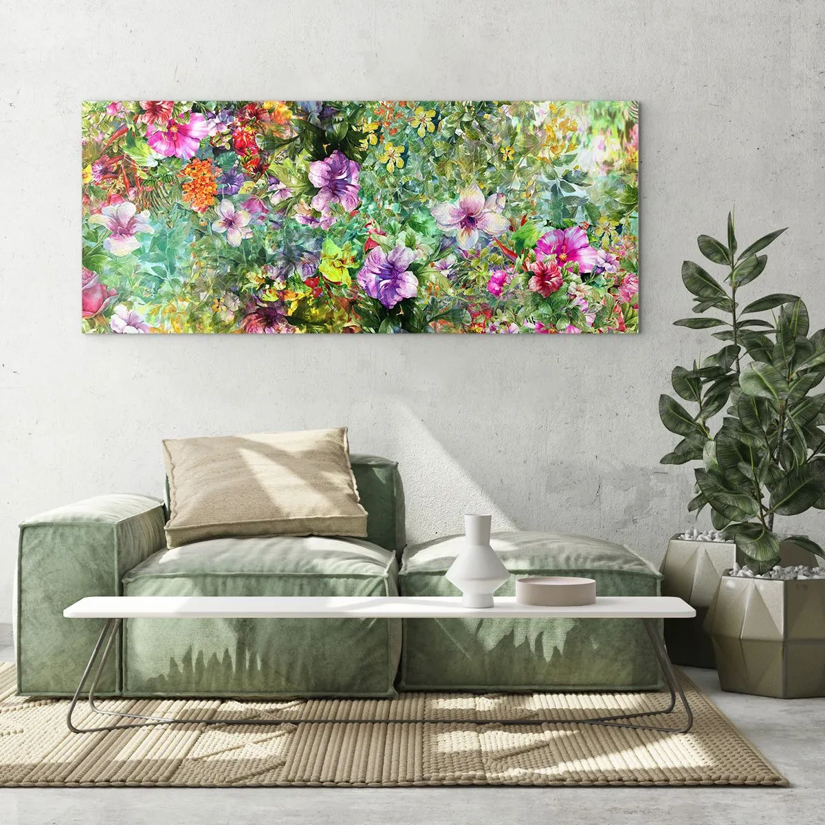 Impression sur verre - Image sur verre - En fleurs pour la perdition - 100x40 cm