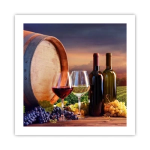 Affiche - Poster - Ici la vie a du goût - 50x50 cm