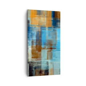 Impression sur toile - Image sur toile - A travers le voile bleu - 55x100 cm