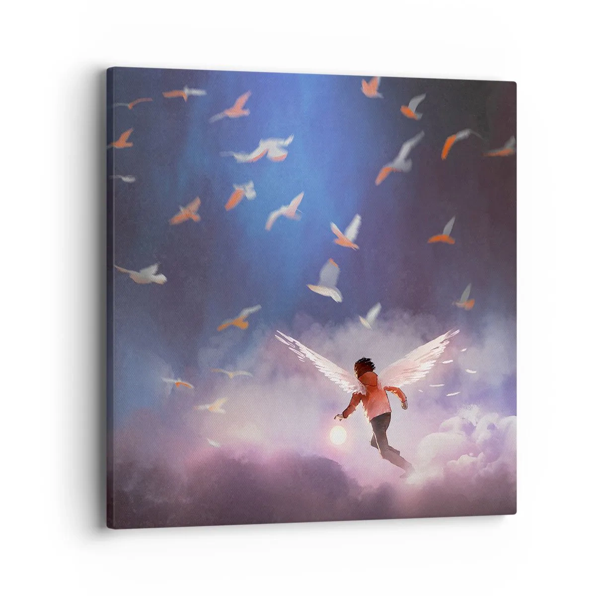 Impression sur toile - Image sur toile - Il faut de l'imagination et du courage - 40x40 cm