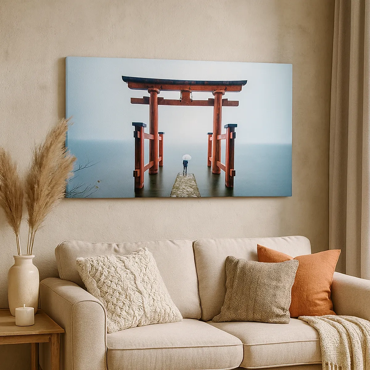 Impression sur toile - Image sur toile - Rêverie japonnaise - 30x30 cm