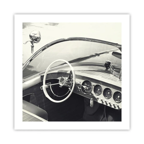 Affiche - Poster - Temps pour riche - 50x50 cm