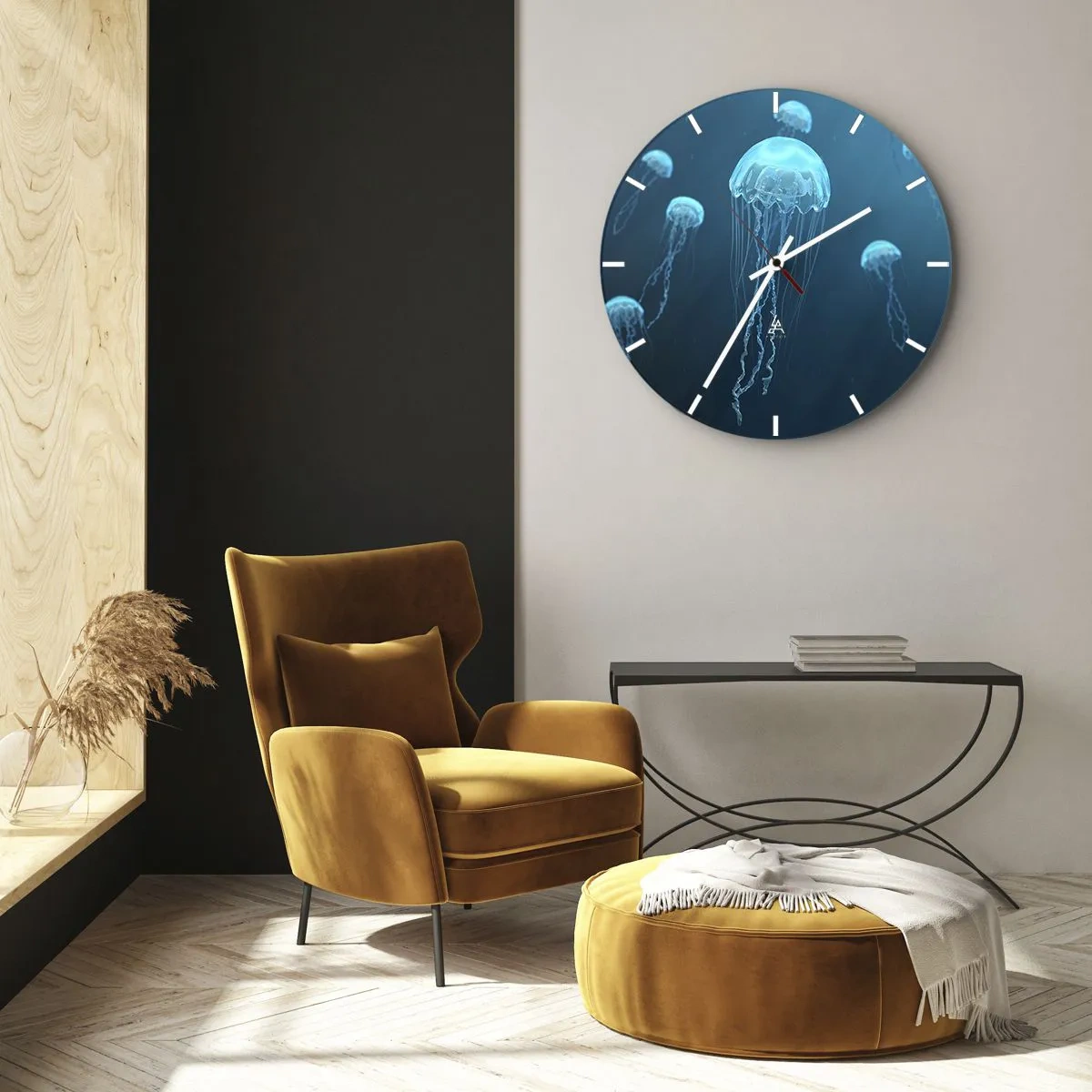 Horloge murale - Pendule murale - Danse océanique - 40x40 cm