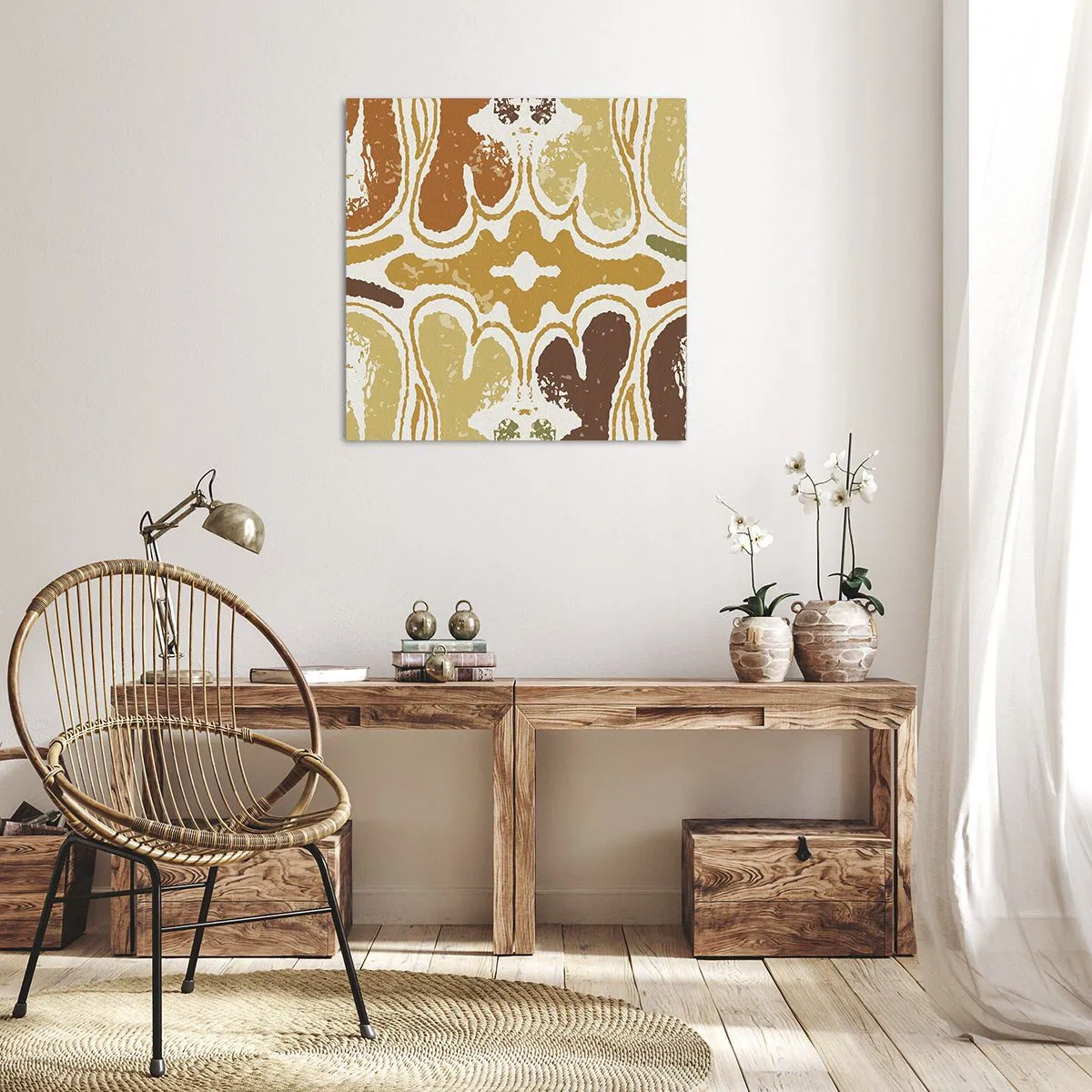 Impression sur toile - Image sur toile - Abstraction sentimentale - 70x70 cm