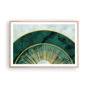 Affiche dans un chêne clair - Poster - Un autre système solaire - 91x61 cm