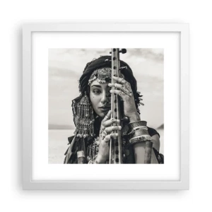 Affiche dans un cadre blanc - Poster - Musique de l'Orient elle-même - 30x30 cm