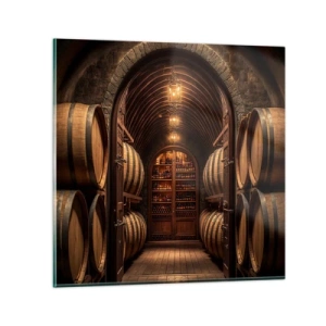 Impression sur verre - Image sur verre - Cave climatisée - 70x70 cm