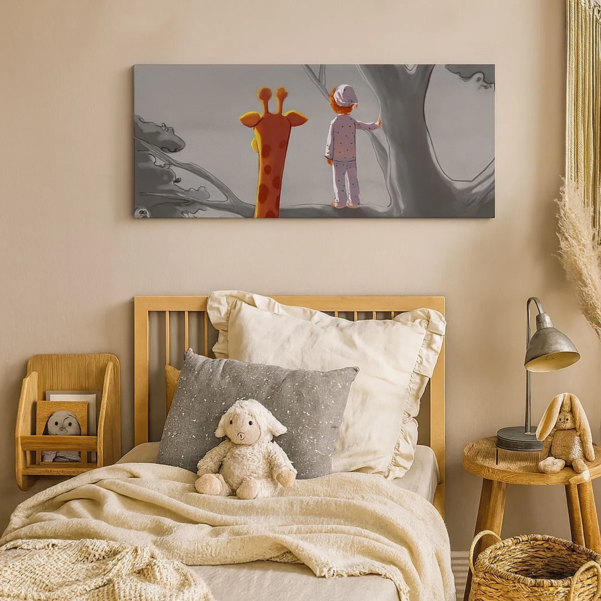 Impression sur toile - Image sur toile - Cela arrive vraiment - 100x40 cm