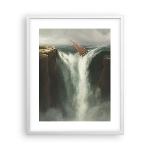 Affiche dans un cadre blanc - Poster - Un avertissement de la vie - 40x50 cm