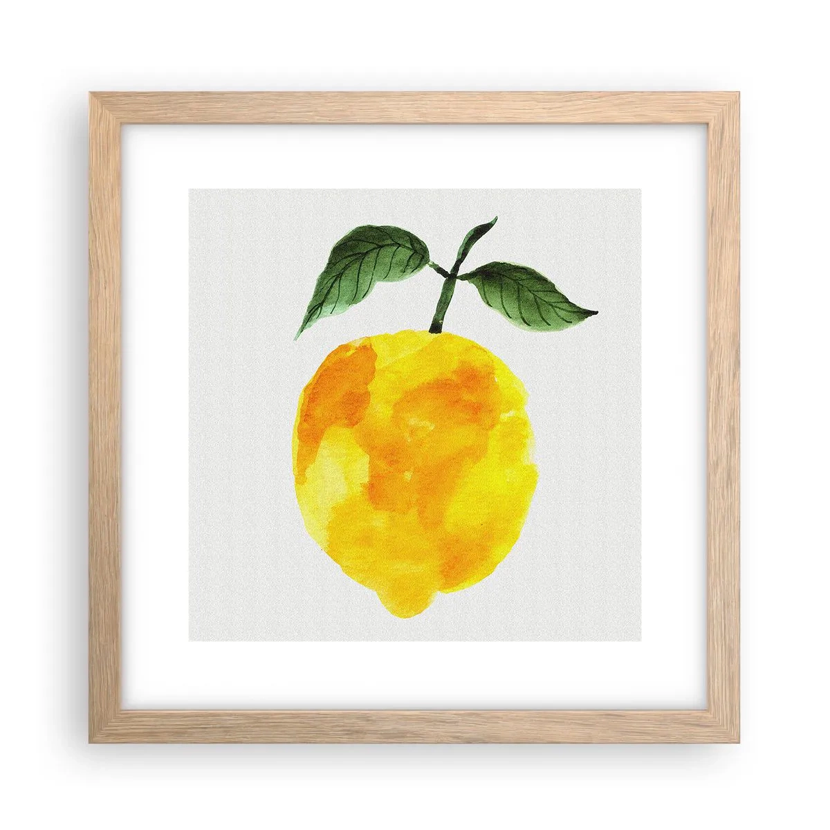 Affiche dans un chêne clair - Poster - Comment reconnaitre le goût du soleil - 30x30 cm