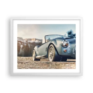 Affiche dans un cadre blanc - Poster - Ce qui compte c'est le style - 50x40 cm